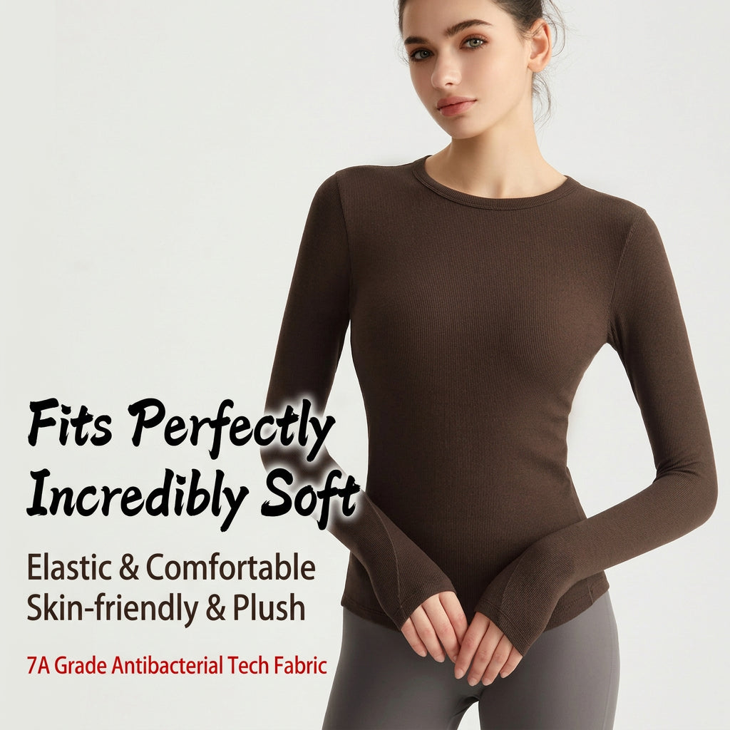 Weyman Long Sleeve Yoga Top — Slim Fit Workout Shirt, Sweat Wicking