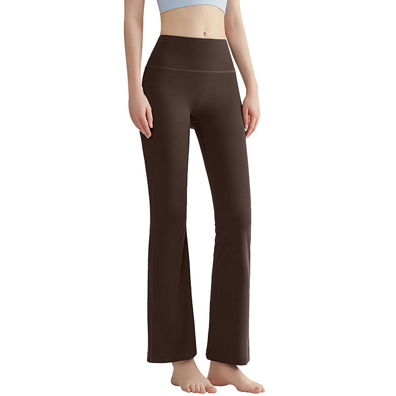 Women’s High-Waist Yoga Bell-Bottom Leggings—No Front Seams, Flattering Fit