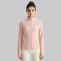 Weimann Winter Fleece Yoga Jacket — Slim Fit Double-Sided Warm Coat With Pockets - WT-5072 Dried Pink