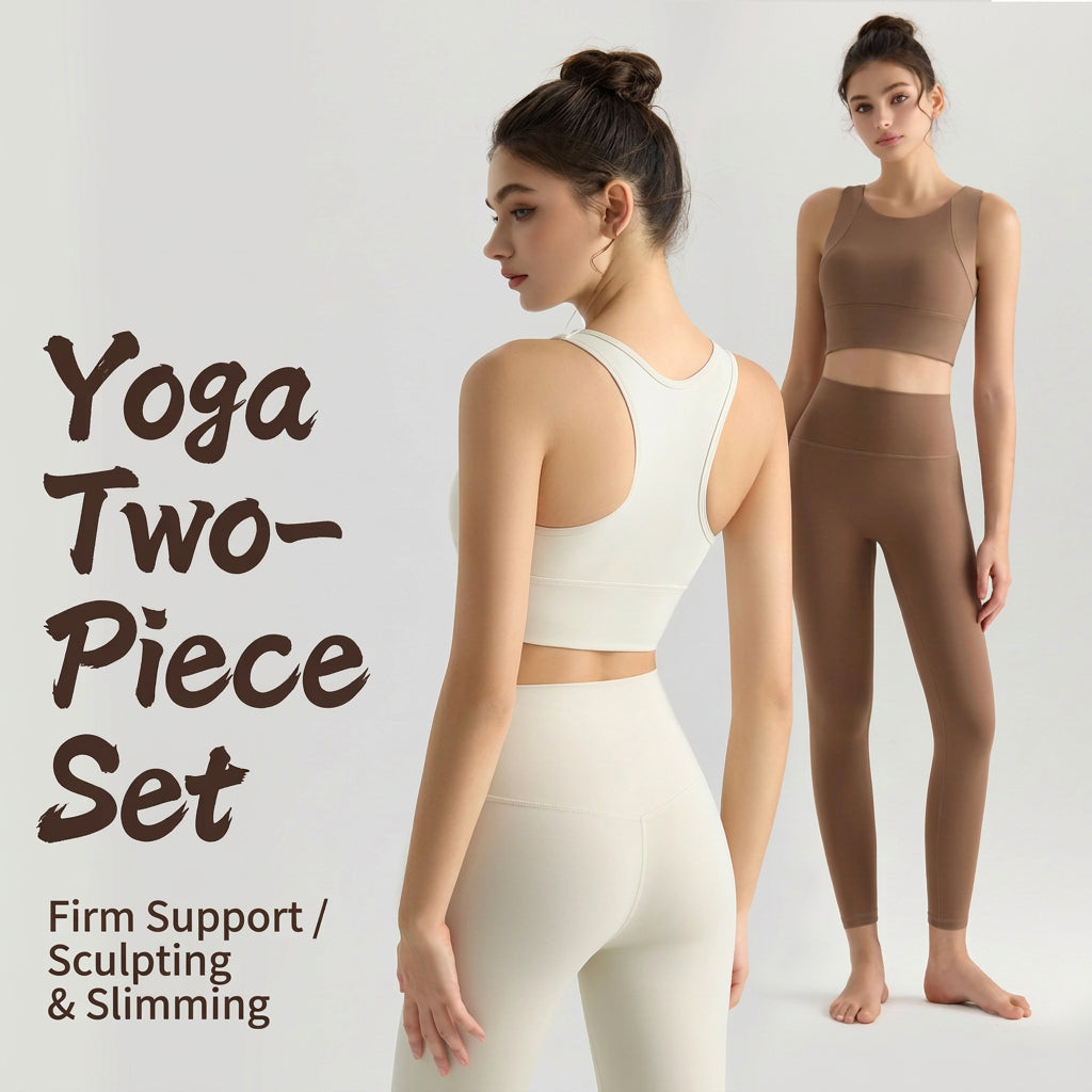 Women’s Yoga Set, 2-Piece Outfit for Pilates, Workout, Running, Outwear