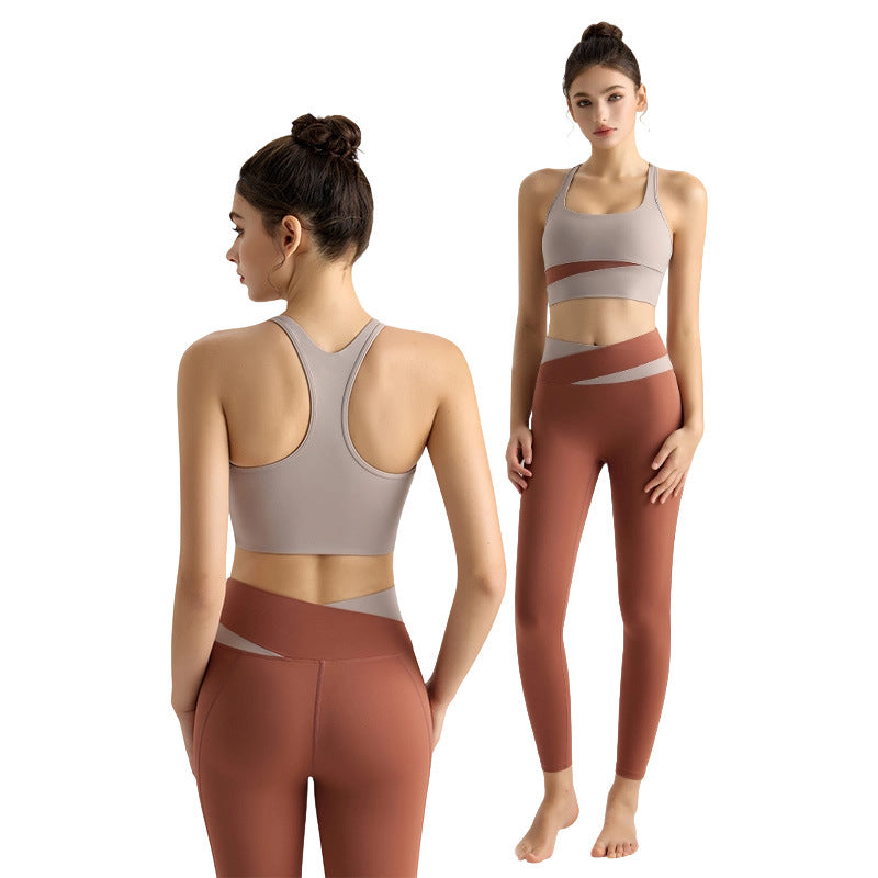 Women’s High Support Sports Bra And Leggings Set, Quick-Dry Yoga Workout