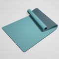 Extra Thick TPE Yoga Mat, Non-Slip Fitness Floor Mat for Home Gym, Dance - Light Blue-Deep Blue-Insole